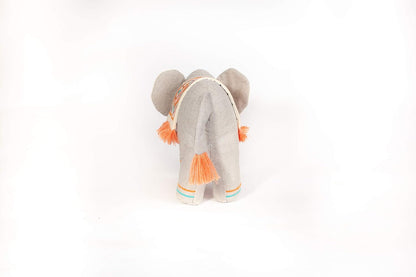 Mon Ami Plush Indian Stuffed Elephant – 11”, Draped with an Ornate Tribal Blanket, Plush Toy for Nursery/Home Décor, Fun Stuffed Toy for Boys & Girls