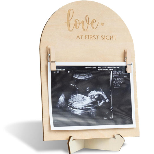 Chippi & Co Double-Sided Ultrasound Picture Frames & Baby Announcement Sign, Sonogram Frame for Pregnancy, Best Baby Shower Gifts for Expecting Mom, First Time Mom, Parents to Be, Nursery Decor 2024