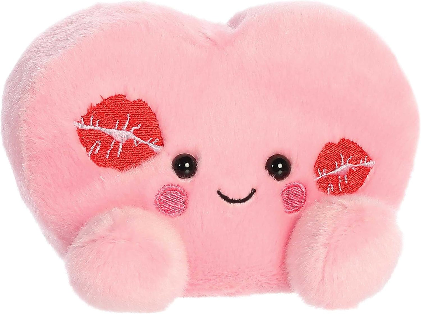 Aurora® Adorable Palm Pals™ Kinsley Kisses Heart™ Stuffed Animal - Pocket-Sized Play - Collectable Fun - Pink 5 Inches