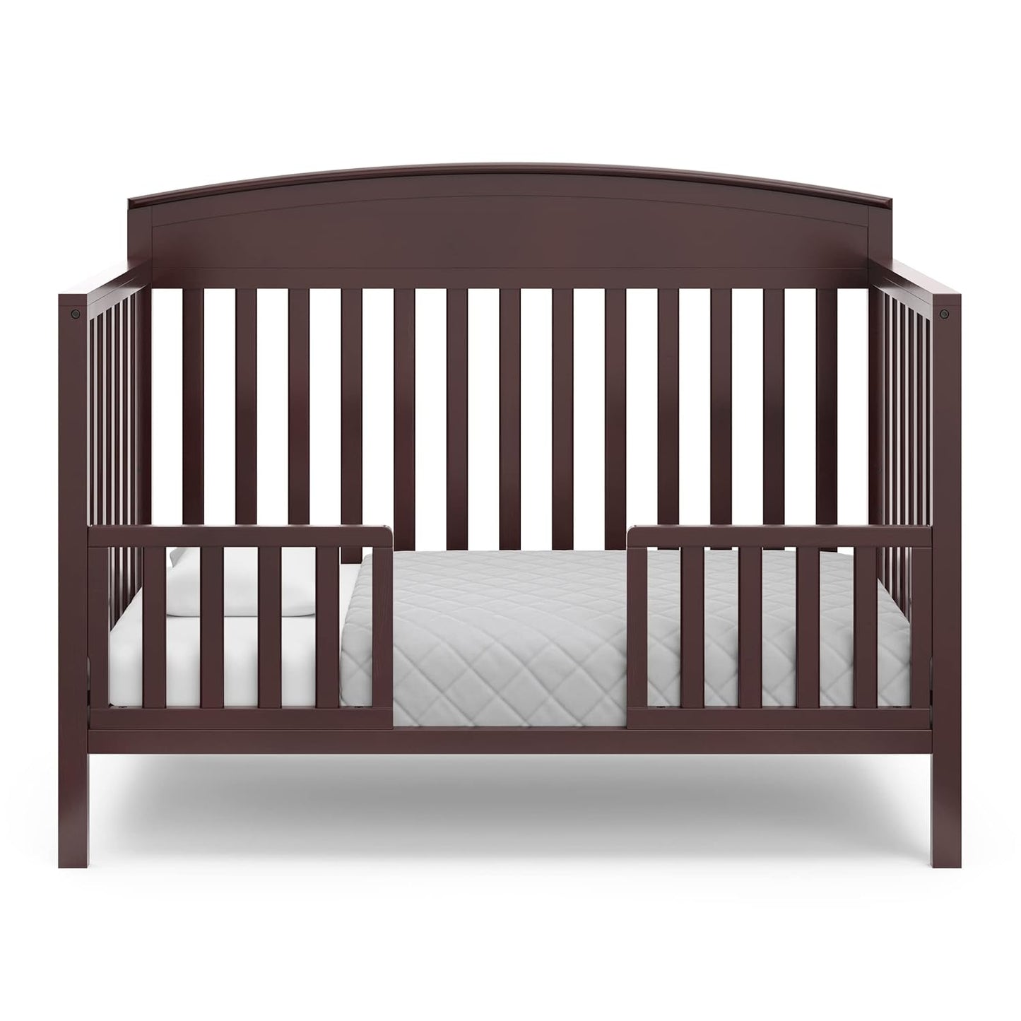 Graco Benton 5-In-1 Convertible Crib (Espresso) – GREENGUARD Gold Certified, Converts from Baby Crib to Toddler Bed, Daybed and Full-Size Bed, Fits Standard Full-Size Crib Mattress