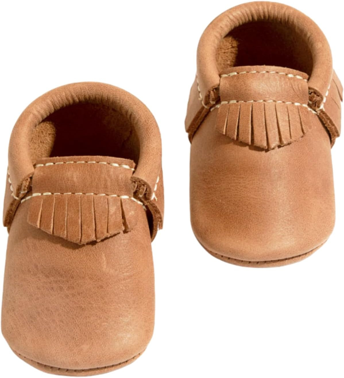 Freshly Picked Classic Fringe Baby Moccasins, Premium Leather Baby Boy Moccasins and Baby Girl Moccasins Handmade in Utah, Hard or Soft Sole Baby Shoes