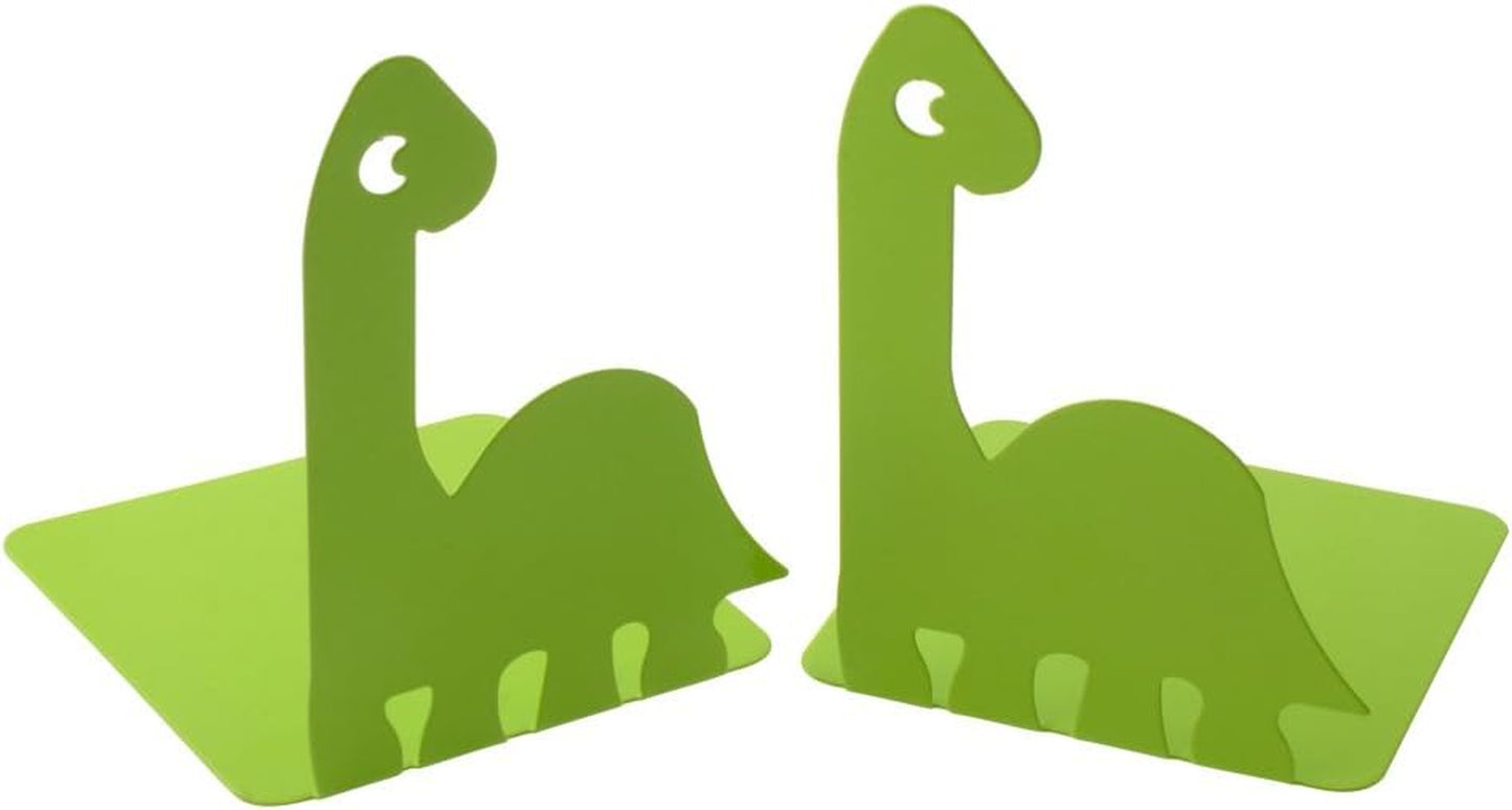 Artkingdome Dinosaur Bookends, Room Ends Books, Holder Racks Stand, Desk School Liberary Book End, Toddler Bookends Decorative 1Pair Green