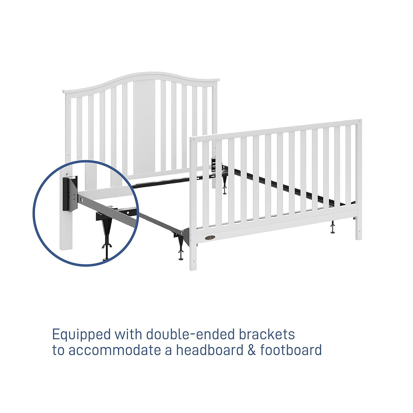 Storkcraft & Graco Crib (And Mini Crib) Conversion Kit – Converts All Compatible Storkcraft and Graco 4-In-1 and 5-In-1 Convertible Cribs and Mini Cribs, Box Spring Required for Use (Not Included)