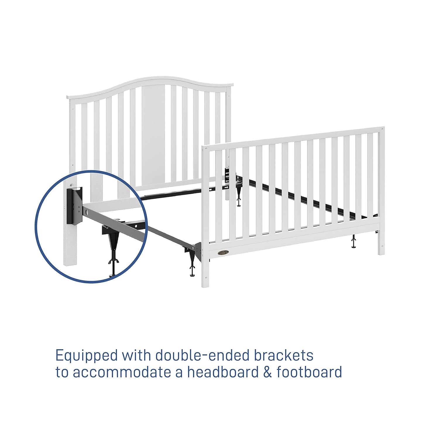 Storkcraft & Graco Crib (And Mini Crib) Conversion Kit – Converts All Compatible Storkcraft and Graco 4-In-1 and 5-In-1 Convertible Cribs and Mini Cribs, Box Spring Required for Use (Not Included)