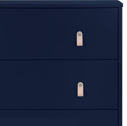 GAP Babygap Legacy 3 Drawer Dresser with Leather Pulls, Navy/Natural