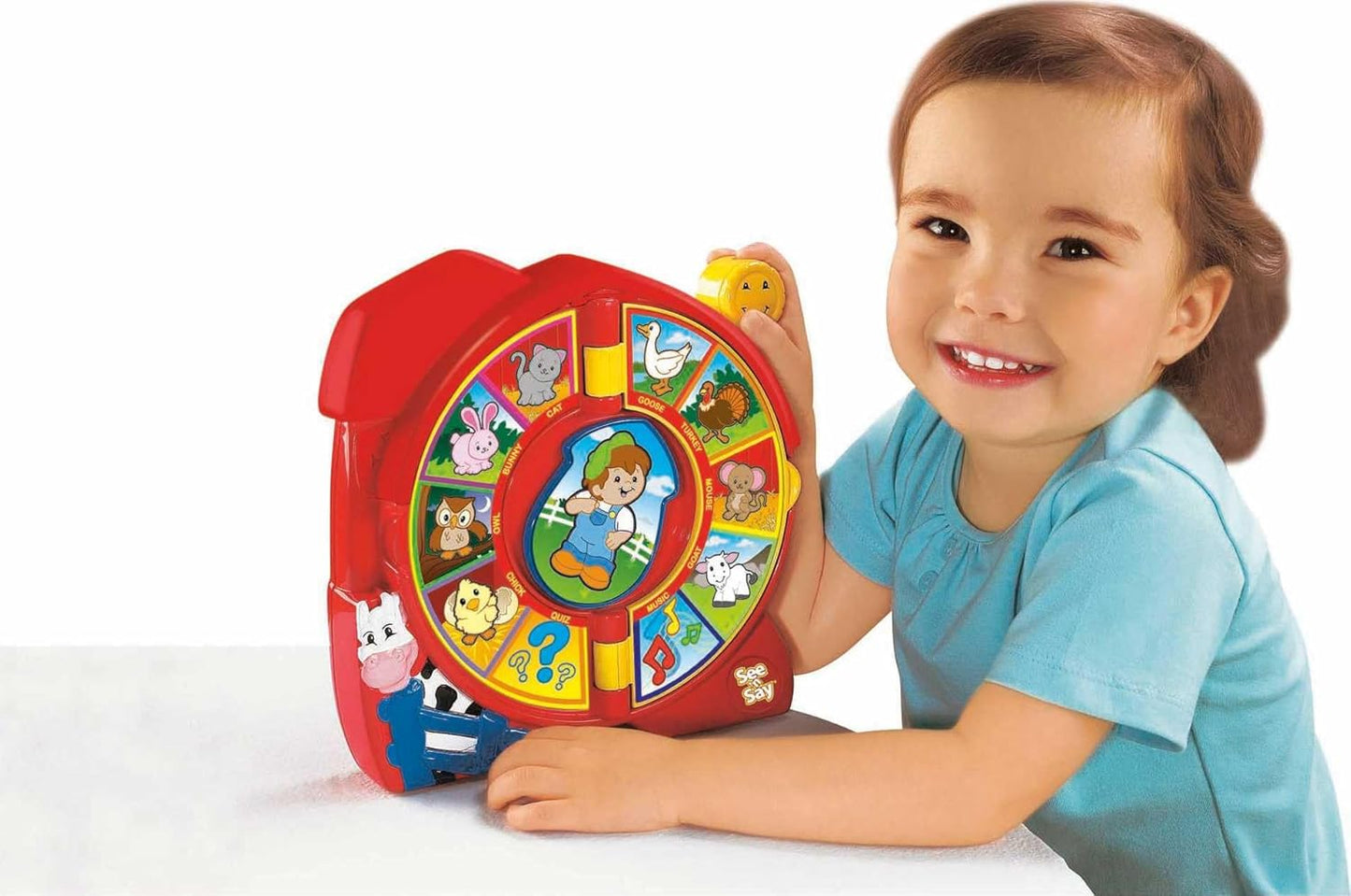 Fisher-Price Little People Toddler Toy See ‘N Say the Farmer Says, Learning Game with Music & Sounds for Kids Ages 18+ Months (Amazon Exclusive)