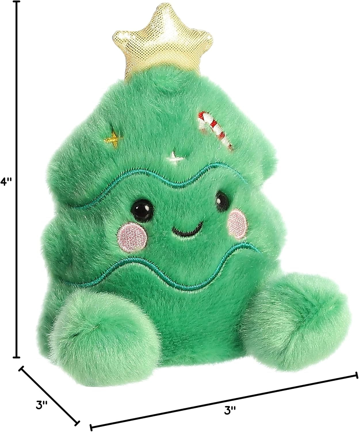 Aurora® Adorable Palm Pals™ Jubilee Tree™ Stuffed Animal - Pocket-Sized Play - Collectable Fun - Green 5 Inches