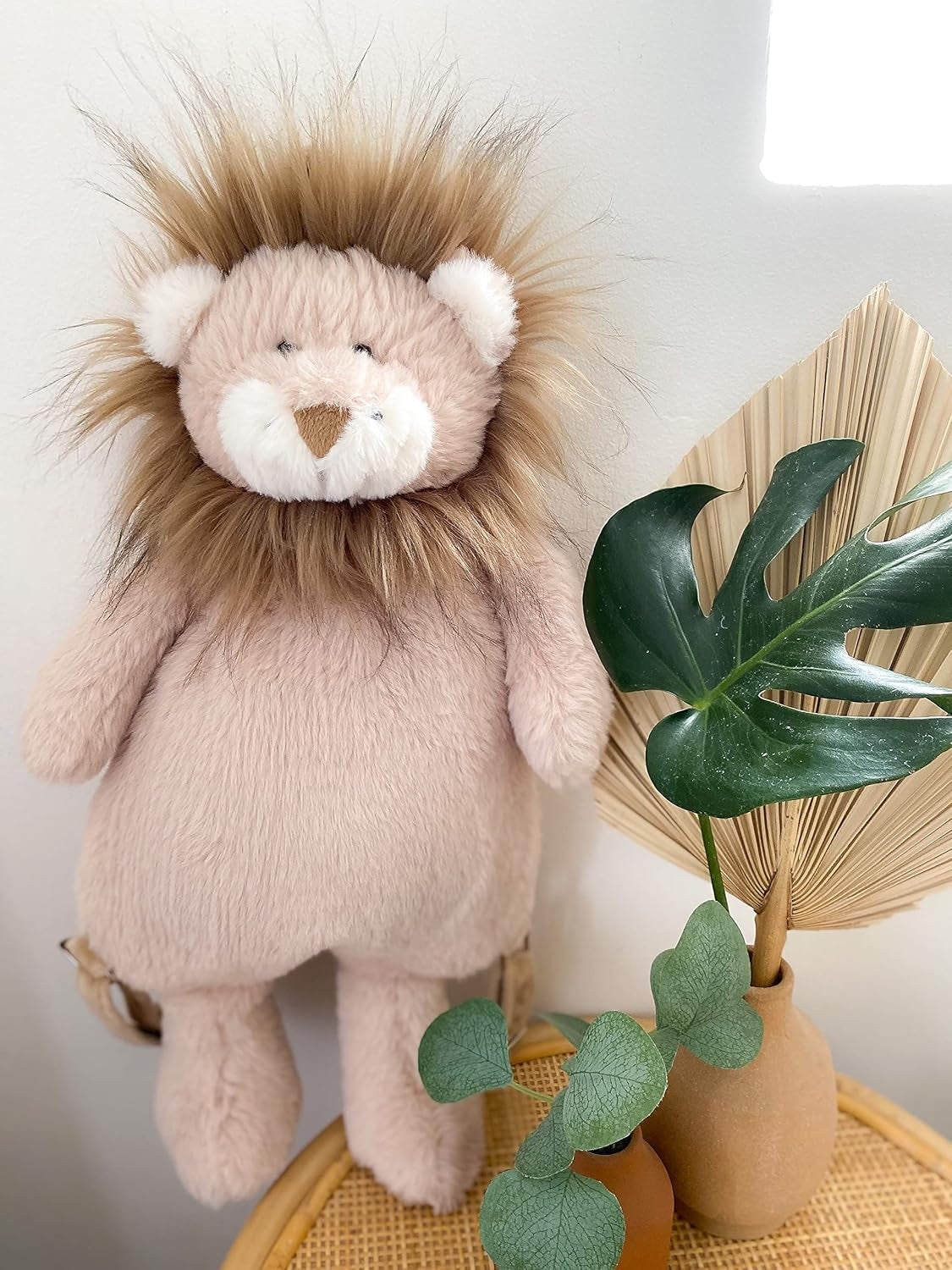 MON AMI Zuri the Lion Soft Plush Backpack – 21”, Toddler Backpack for Boys/Girls, Everyday Kids Travel Backpack, Adjustable Straps, Stuffed Animal Toy Bag, Great Gift for Christmas