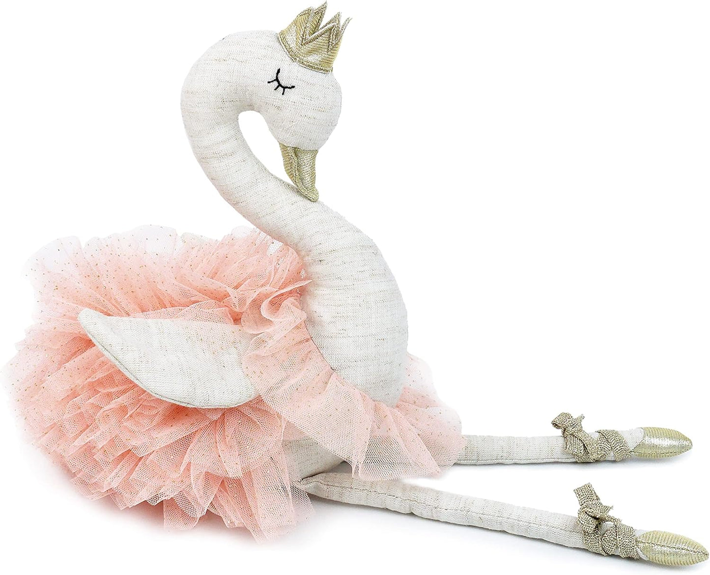 MON AMI Layla the Ballerina Doll | Swan Stuffed Animal | Plush Baby Dolls | 20 Inches, for Little Kids