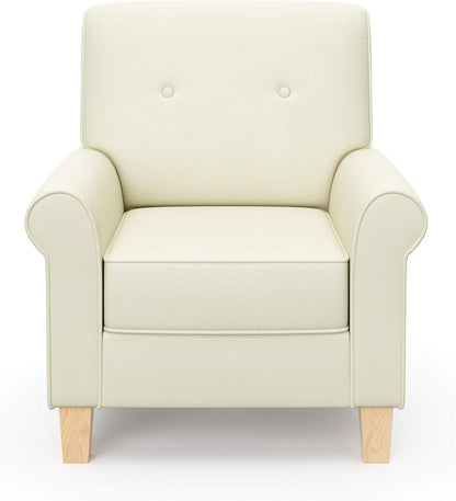 Graco Harper Tufted Rocker (Oatmeal) - Cleanable Upholstered Nursery Rocking Chair, Converts to Stationary Armchair