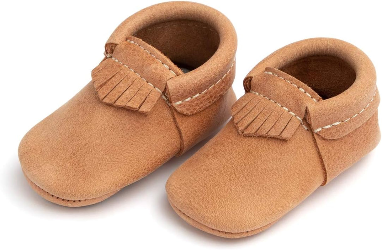 Freshly Picked Soft Sole Leather City Moccasins, Baby Girl Shoes, Multiple Sizes and Colors