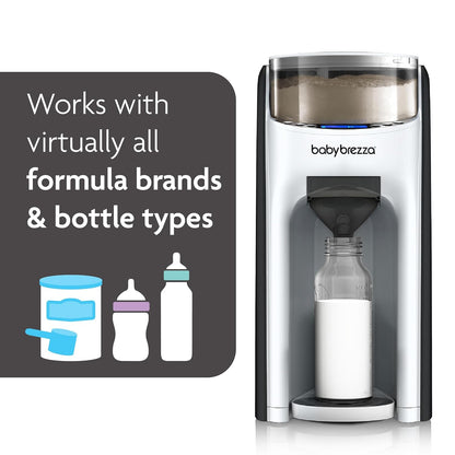 Baby Brezza New and Improved Formula Pro Advanced Formula Dispenser Machine - Automatically Mix a Warm Formula Bottle Instantly - Easily Make Bottle with Automatic Powder Blending, Charcoal