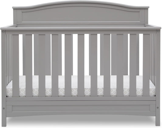 Delta Children Emery 4-In-1 Convertible Baby Crib, Pack of 1, Grey