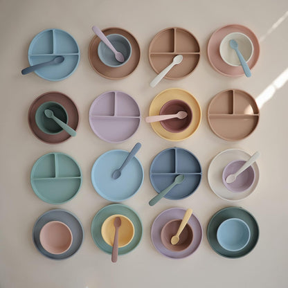 Mushie Classic Silicone Suction Plate | Bpa-Free Non-Slip Design (Blush)