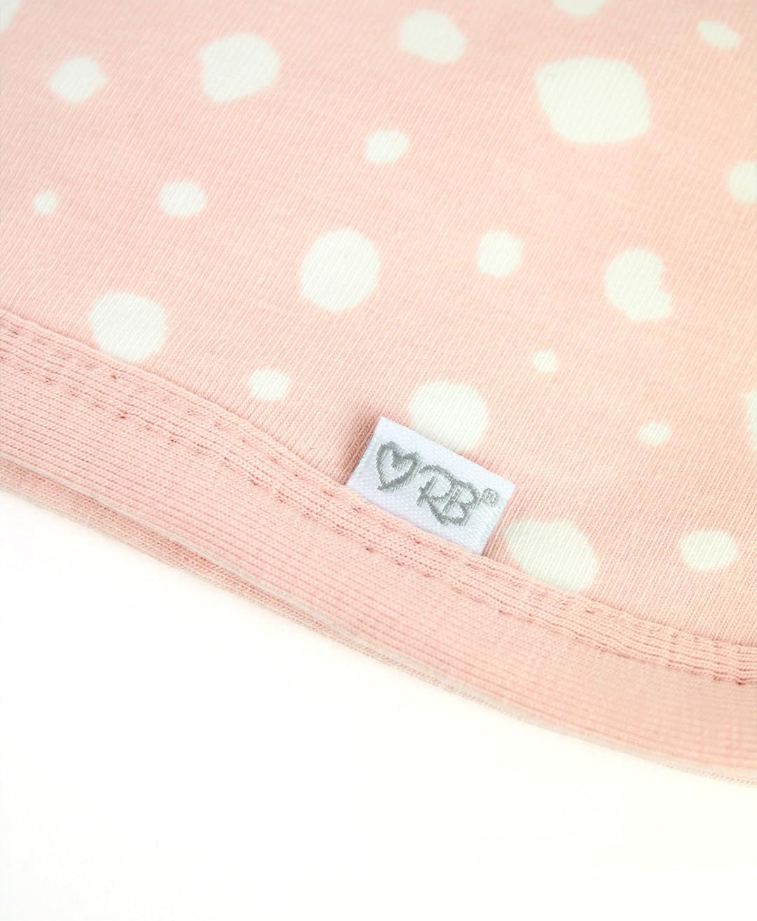 Rufflebutts Pink Fawn Dot Knit Snuggly Blanket - One Size