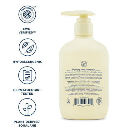 Pipette Daily Nourishing Conditioner -Tear Free Conditioner for Kids, Adds Moisture, 100% Plant-Derived Squalane and Quinoa, Orange + Vanilla Aroma, 11.2 Fl Oz