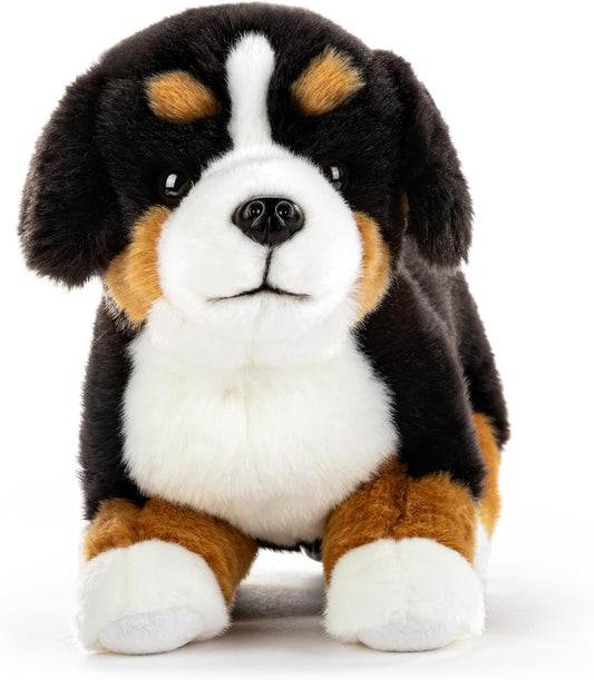 DEMDACO 5004810044 Animalcraft Bernese Mountain Dog Black and Brown 13 X 9 Inch Polyester Soft Cuddly Plush Stuffed Animal