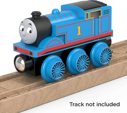 Thomas & Friends Wooden Railway Toy Train Thomas Push-Along Wood Engine for Toddlers & Preschool Kids Ages 2+ Years