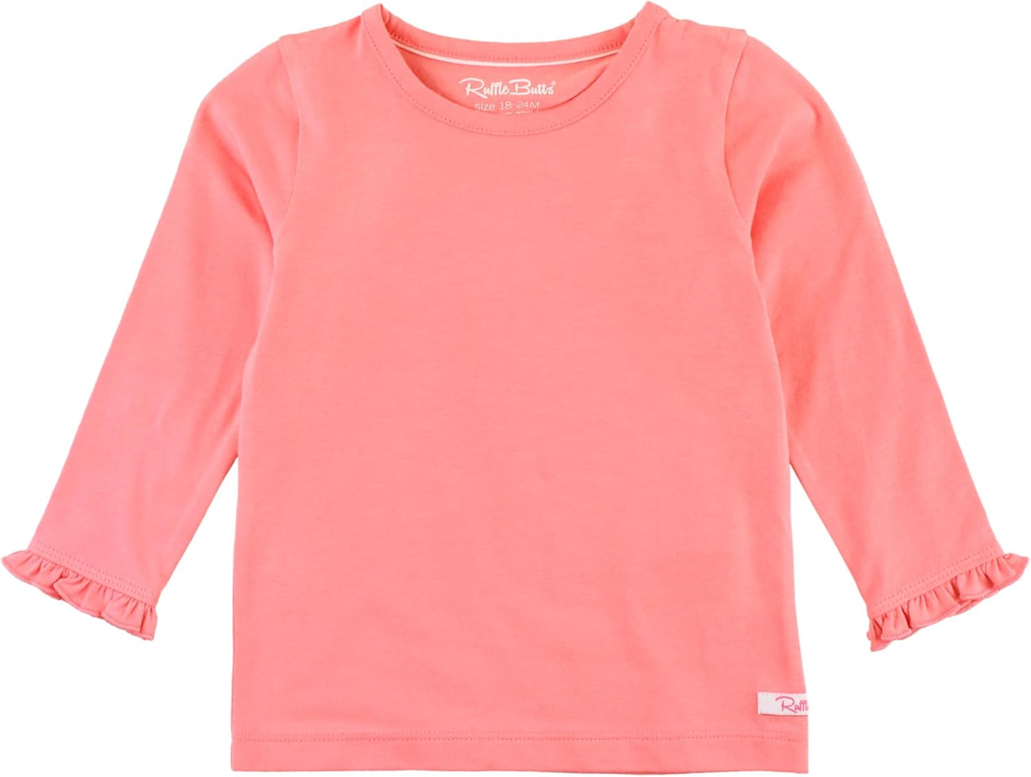 Rufflebutts Girls Undershirt - Extra Soft Long Sleeve Layering Tee