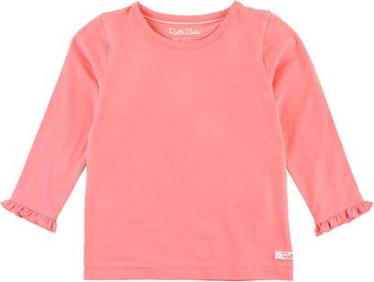 Rufflebutts Girls Undershirt - Extra Soft Long Sleeve Layering Tee