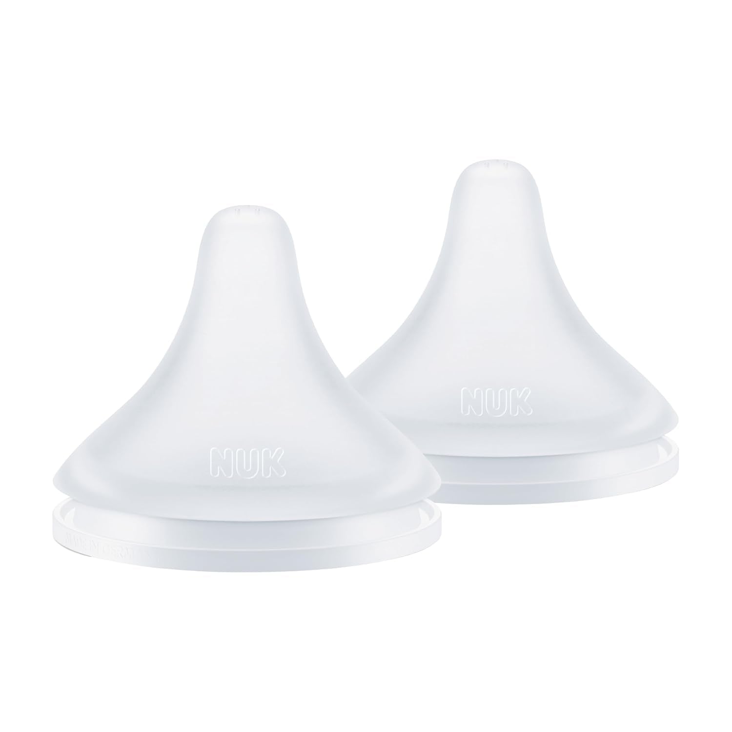 NUK Perfect Match Medium Flow Soft Silicone Nipple with Anti-Colic Vent, 2 Pack, BPA Free