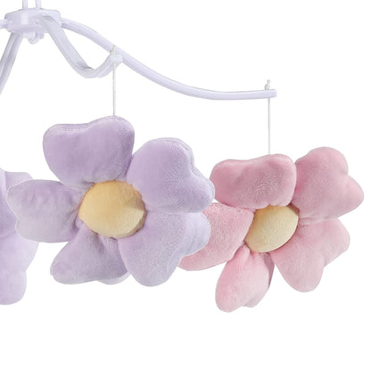 Bedtime Originals Lavender Floral Musical Baby Crib Mobile Soother Toy