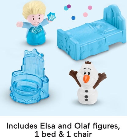 Fisher-Price Little People Toddler Toy Disney Frozen Elsa’S Ice Palace Musical Playset with Figures for Pretend Play Kids Ages 18+ Months​