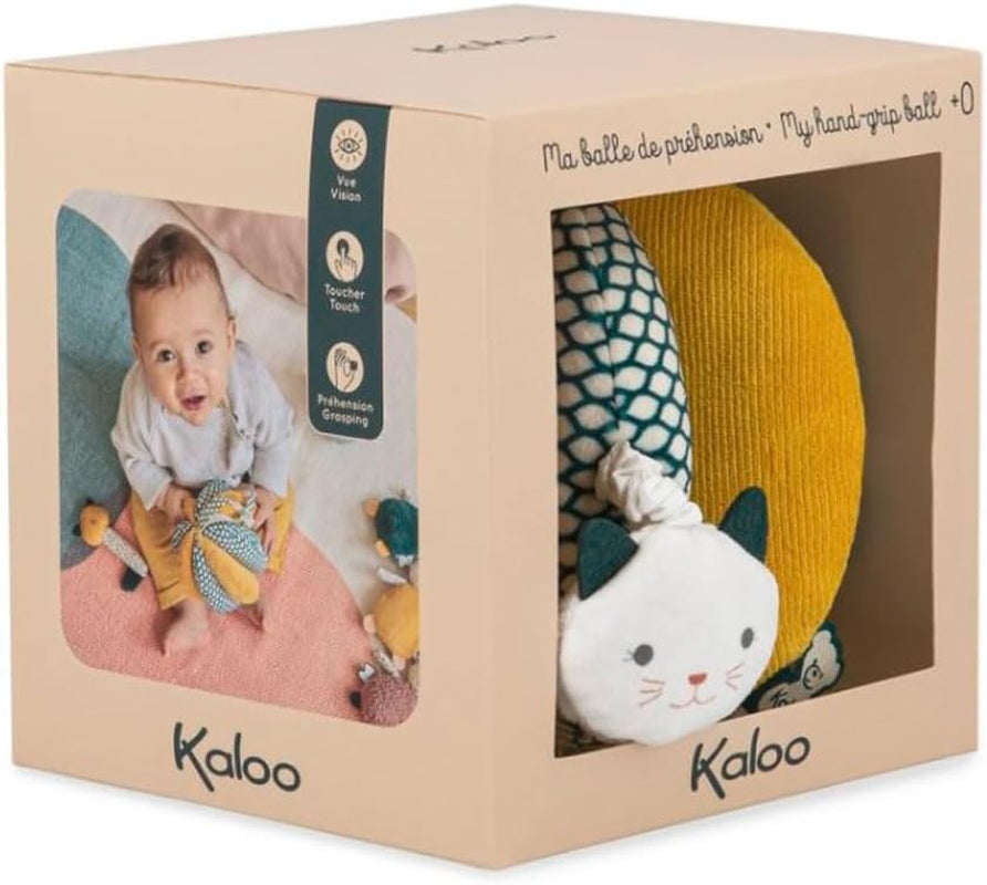 Kaloo - Stimuli - My First Gripping Ball with Vibrating Function - Washable Fabric - 0 Months + - K971601