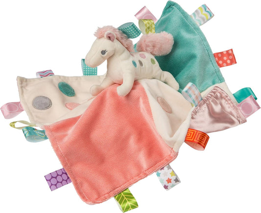 Mary Meyer Taggies Soothing Sensory Stuffed Animal Security Blanket, Painted Pony, 13 X 13-Inches