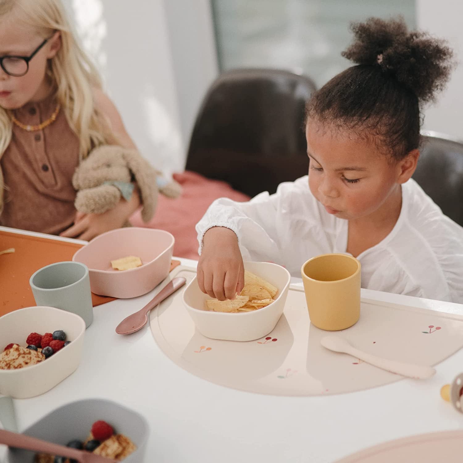 Mushie Dinnerware Cups for Kids | Made in Denmark, Set of 2 (Cloud)