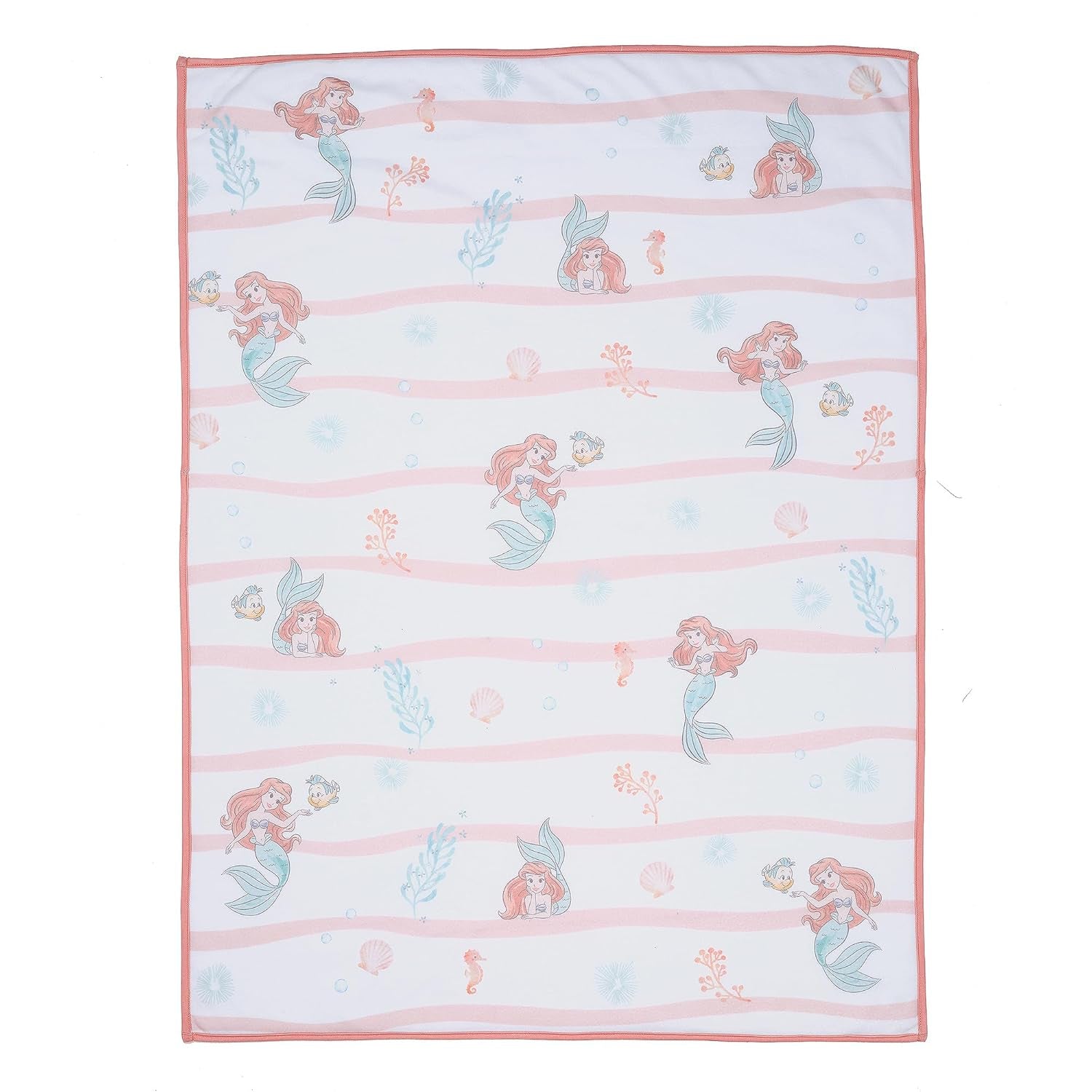 Bedtime Originals Disney Baby the Little Mermaid White Baby Blanket - Ariel