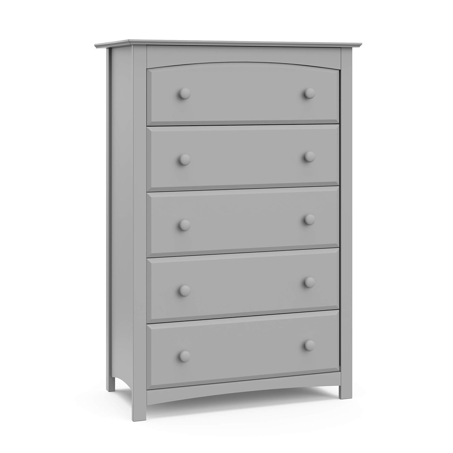 Storkcraft Kenton 5 Drawer Dresser (Pebble Gray) – Dresser for Kids Bedroom, Nursery Dresser Organizer, Chest of Drawers for Bedroom with 5 Drawers, Universal Design for Children’S Bedroom