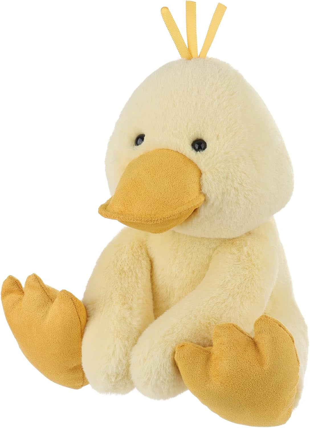 Apricot Lamb Toys Plush Yellow Clever Duck Stuffed Animal Soft Cuddly Perfect for Child 8.5Inches