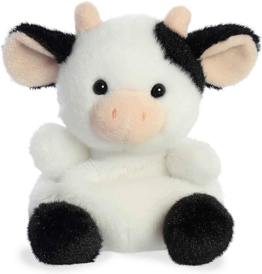 Aurora® Adorable Palm Pals™ Sweetie Cow™ Stuffed Animal - Pocket-Sized Play - Collectable Fun - White 5 Inches