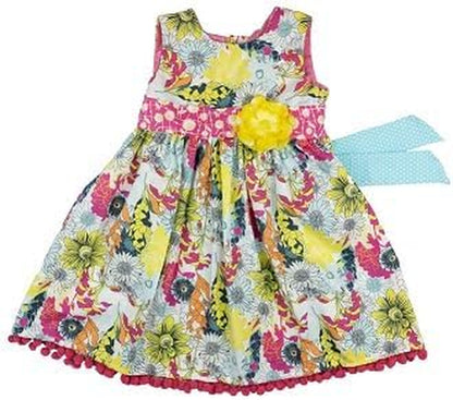 Haute Baby Mistic Garden Sleeveless Casual and Special Occasion Girl Dress - Multi Color