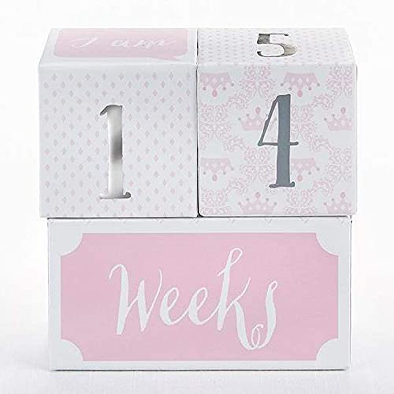 Baby Aspen My First Milestone Little Princess Baby Age Blocks & 3-Piece Gift Set Newborn Halloween Costume Baby Picture Props for Photo Sharing the First Year