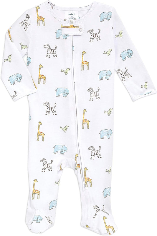 Aden + Anais Comfort Knit Footie One Piece – Onesie Footie Pajamas for Babies