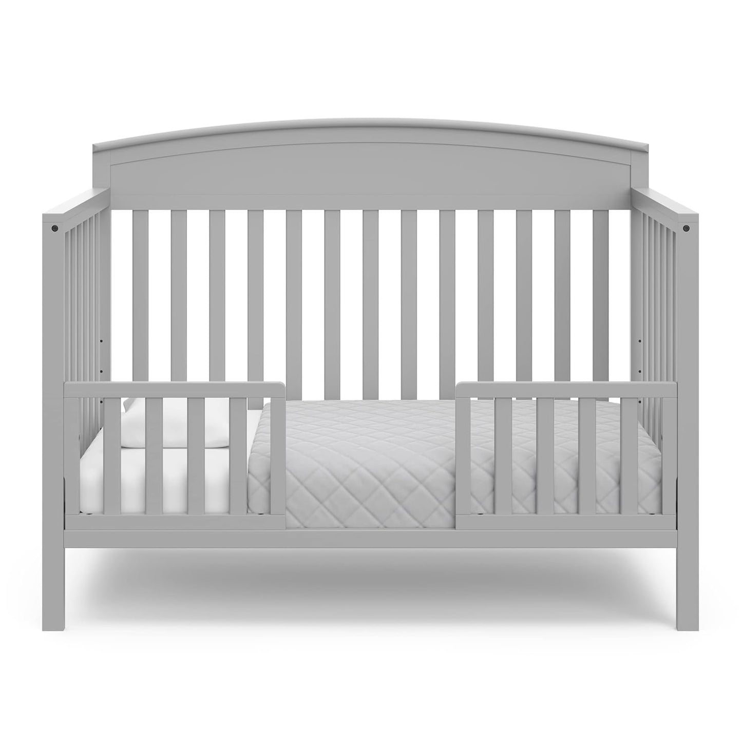 Graco Benton 5-In-1 Convertible Crib (Pebble Gray) – GREENGUARD Gold Certified, Converts from Baby Crib to Toddler Bed, Daybed and Full-Size Bed, Fits Standard Full-Size Crib Mattress