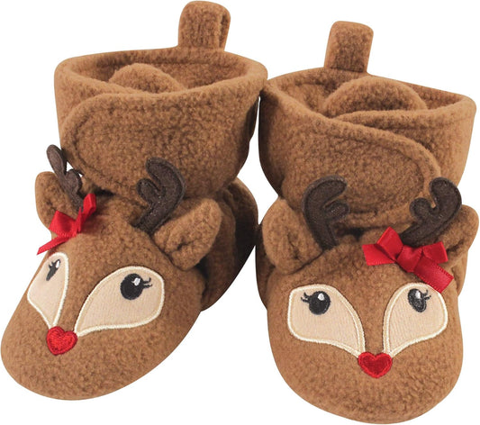 Hudson Baby Unisex-Child Cozy Fleece Booties Winter Accessory Set