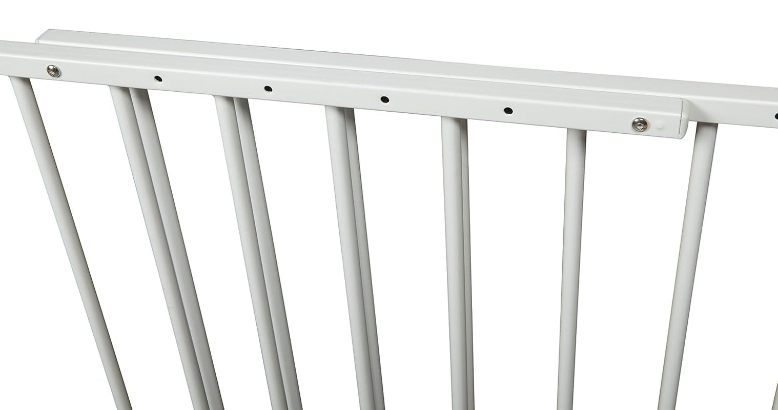 Storkcraft Easy Walk-Thru Tall Metal Safety Gate (White, Black, Gray) – 33.75 Inches Tall, Easy to Install, Pet-Friendly, Durable Metal Hardware, Ideal for Taller Children and Larger Pets