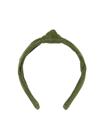 Rufflebutts Dusty Olive Knotted Headband - One Size