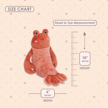 MON AMI Da Pinchi the Lobster Stuffed Animal 10”, Soft & Cuddy Plush Animal, Use as Toy/Nursery Room Décor, for Kids of All Ages, Ocean Animals