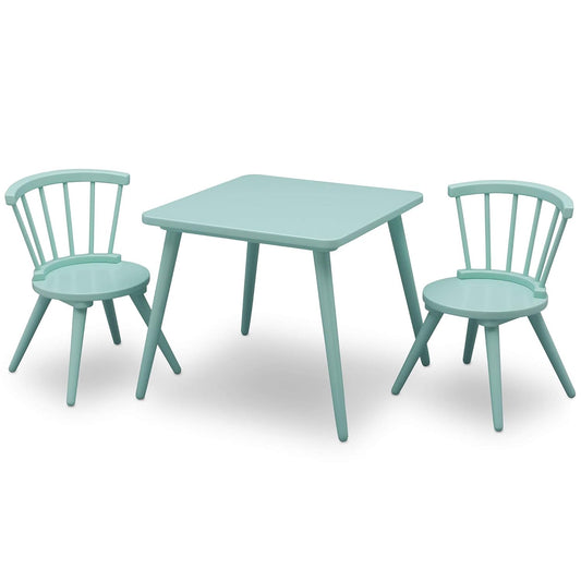 Delta Children Windsor 2 Chair, 3 Piece Set, Aqua