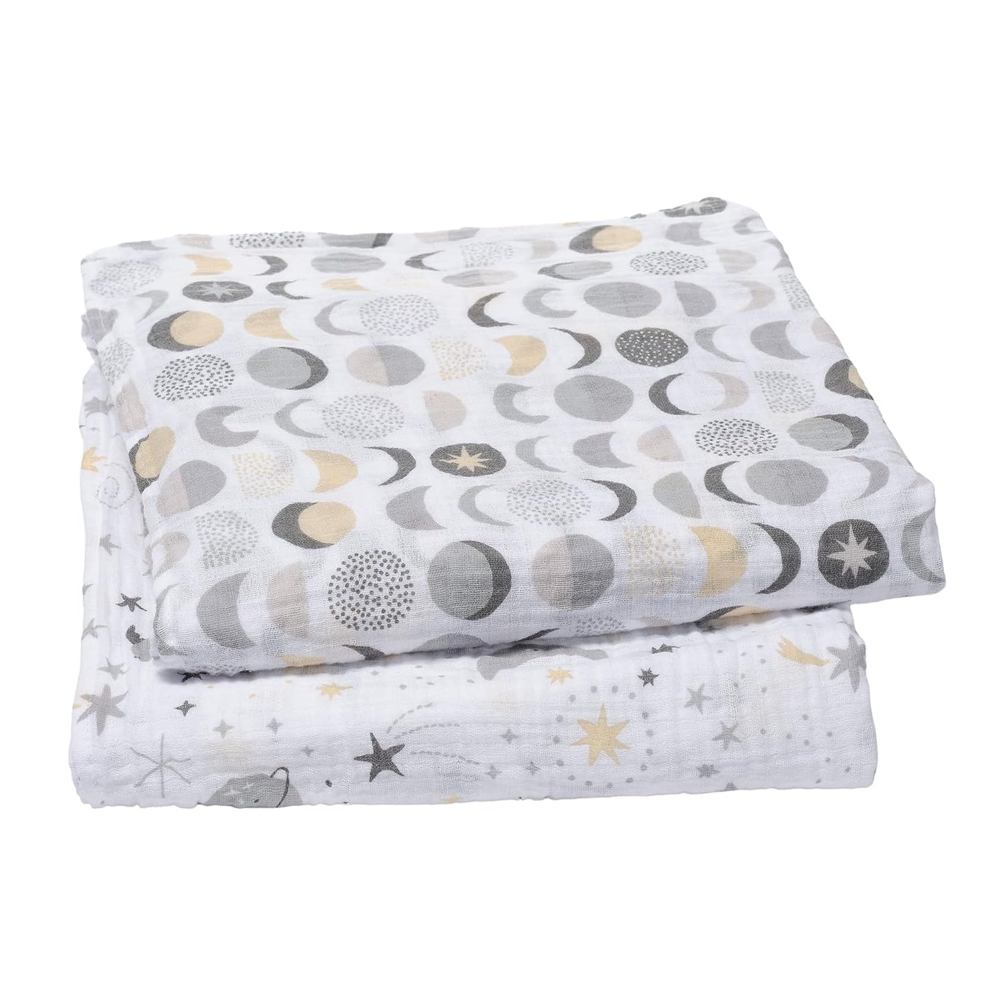 Bedtime Originals Little Star Celestial Cotton Muslin Swaddle Blankets 2-Pack