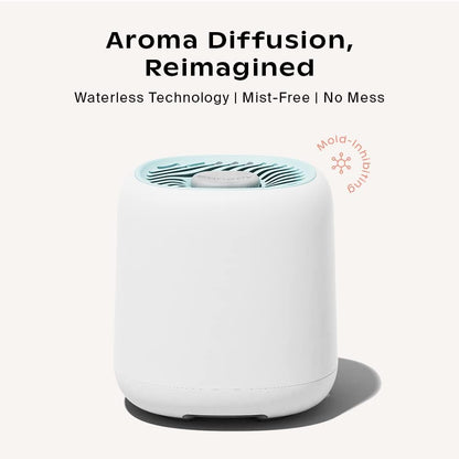 Canopy Bedside Diffuser, Blue Diffuser, Waterless Technology, Diffuses up to 400 Sq Ft - 3 Fan Speeds - Includes Diffuser, Diffusion Well, Unwind Aroma, Power Cord & Adapter