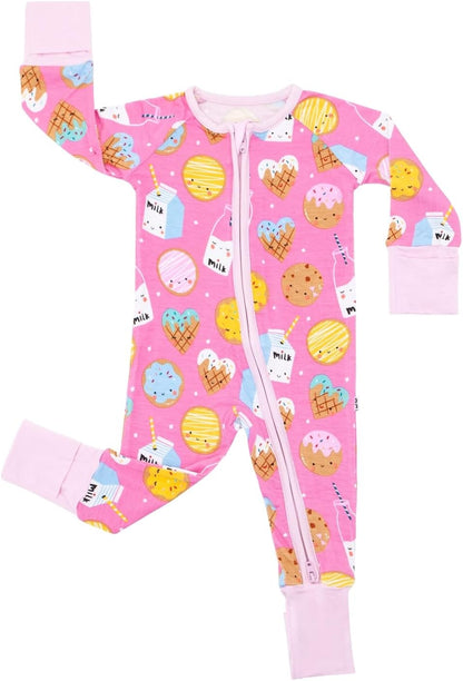 Little Sleepies Zipper Pajamas for Baby Boys & Baby Girls, Toddler Pajamas, Snug Fit, 2-Way Zipper, Viscose from Bamboo