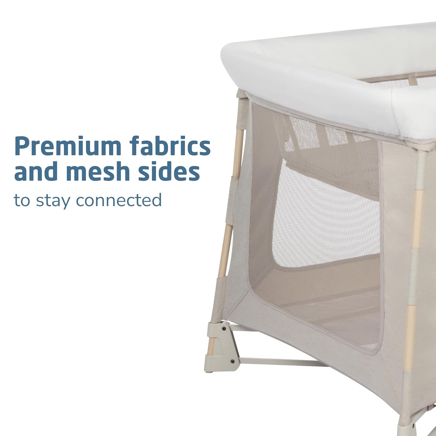 Maxi-Cosi Swift Play Yard with Mat, Bassinet & Kori 2-In-1 Rocker - Portable Baby Playpen with Ecocare Fabric