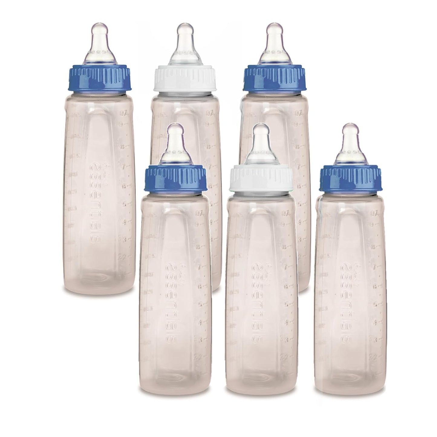 NUK First Essentials Silicone Baby Bottle Nipples, Slow Flow, 6 Pack