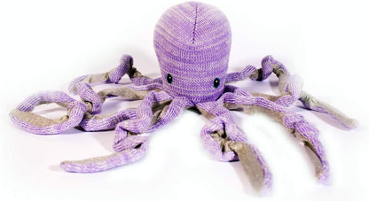 MON AMI Orla the Octopus Knit Plush Toy 14”, Octopus Stuffed Animal for Kids of All Ages, Use as Toy or Room Decor, Ideal Gift for Christmas