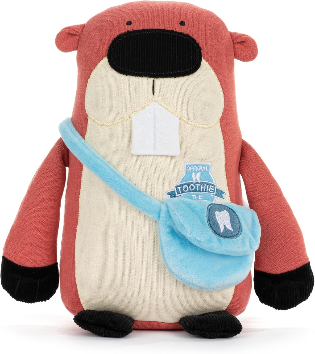 DEMDACO Toothie the Beaver 10.5 X 8.5 Inch Brown, Soft Polyester, Tooth Fairy Helper, Holder, Stuffed Plush Animal